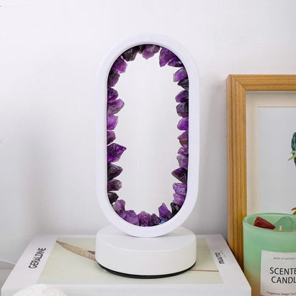 AuraStone | Natural Calming Amethyst Serenity Lamp
