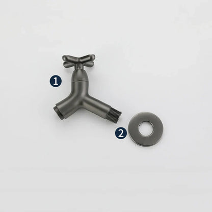 BrassFlow – Wall-Mounted Cold Water Tap in Solid Brass