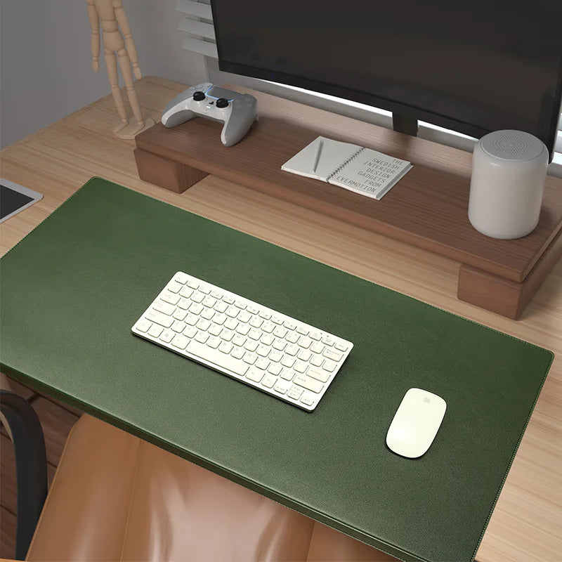 Ergonomic PU Leather Desk Mat – Wrist & Elbow Support with Non-Slip Surface for Office & Gaming