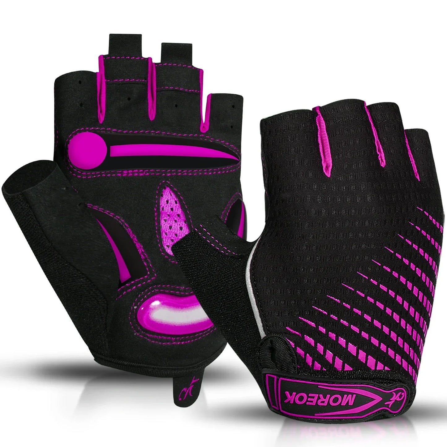RideEase Half Finger Cycling Gloves – Shock Absorbing, Breathable & Anti-Slip Gloves