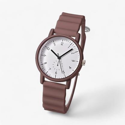 Mina Jelly Watch – Colourful Quartz Watch with Elegant Silicone Wave Strap