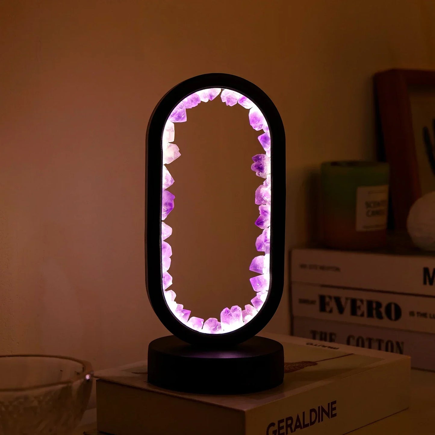 AuraStone | Natural Calming Amethyst Serenity Lamp
