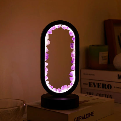 AuraStone | Natural Calming Amethyst Serenity Lamp