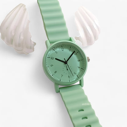 Mina Jelly Watch – Colourful Quartz Watch with Elegant Silicone Wave Strap