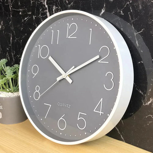 30cm Silent Non-Ticking Wall Clock – Modern Minimalist Design