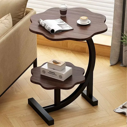 CasaLune Luxury Two-Tier Portable Side Table – Compact, Modern & Functional Design