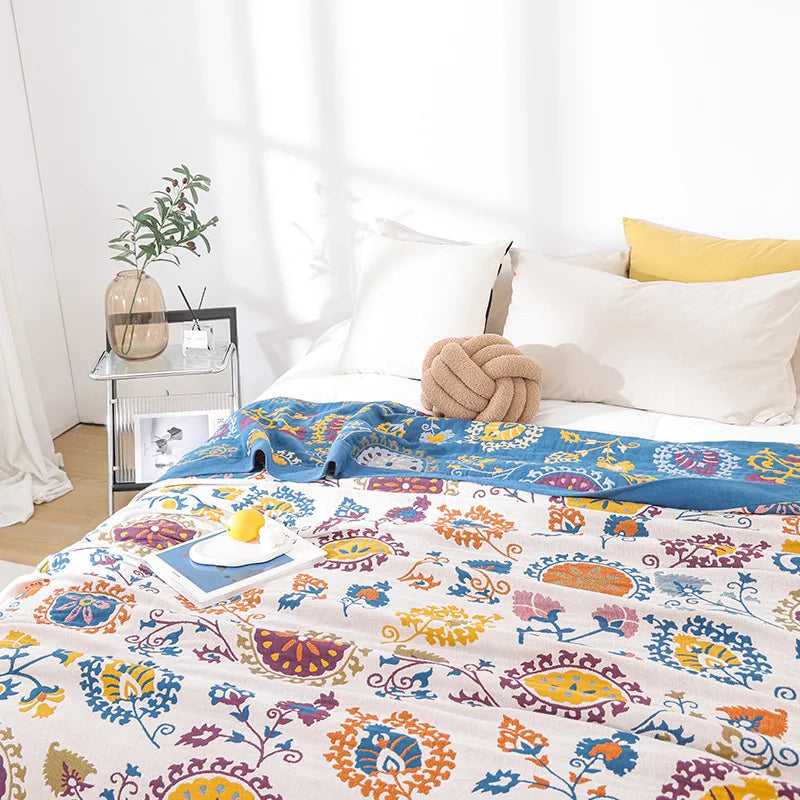 BohemiaCotton – Soft & Cooling 100% Cotton Blanket