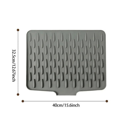 Silicool Water-Draining Silicone Drying Mat – Heat Resistant, Non-Slip & Multifunctional