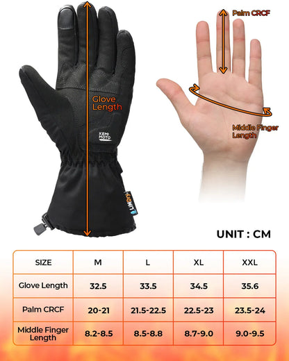 Thermal Heated Gloves | Waterproof Rechargeable Winter Gloves