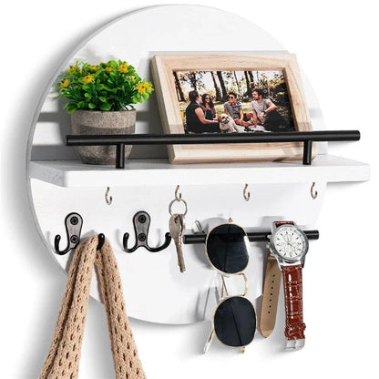 EcoKey Wooden Wall Key Holder – Sustainable Design & Minimalist Home Organisation