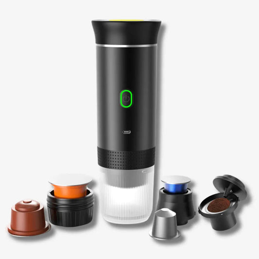 EspressoGo – Portable Espresso Machine | USB Rechargeable Coffee Maker for Home, Office & Travel