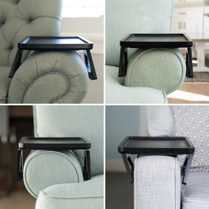 SofaMate – Adjustable Sofa Arm Tray Table for Drinks, Snacks & Remote Control Storage