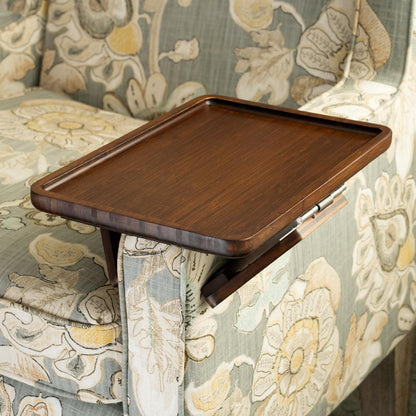 SofaMate – Adjustable Sofa Arm Tray Table for Drinks, Snacks & Remote Control Storage