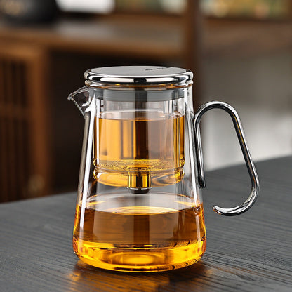 Solara – Magnetic Glass Teapot with Precision Tea Release & Stainless Steel Filter (700ml)