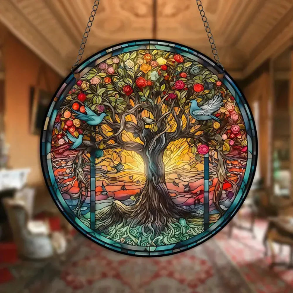Sunshine Catcher – Crystal Window Ornament with Rainbow Light Effects