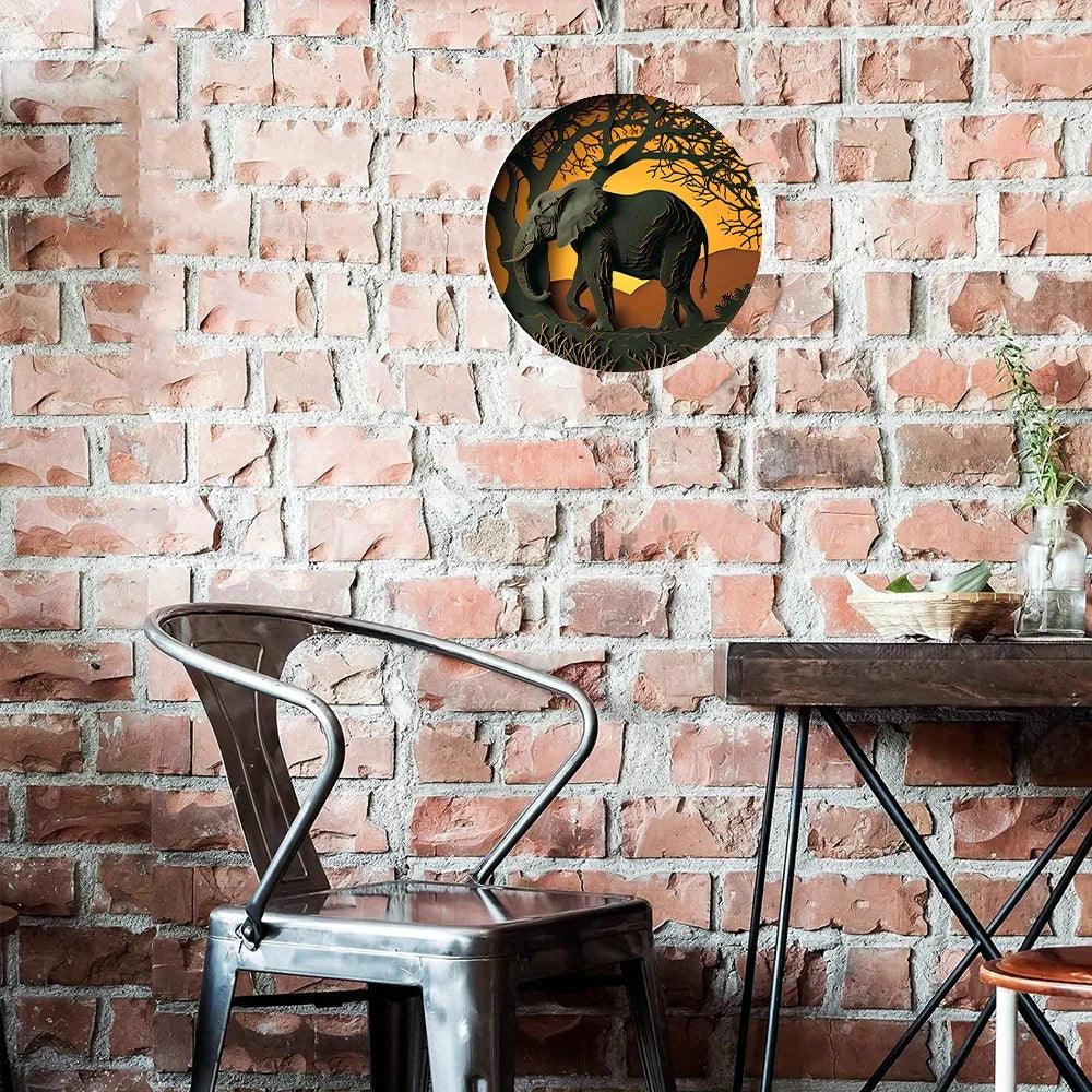Metal Elephant Wall Decor – Elegant and Versatile Home Accent