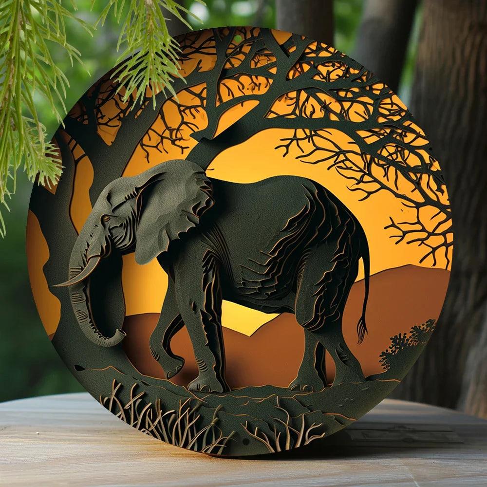Metal Elephant Wall Decor – Elegant and Versatile Home Accent