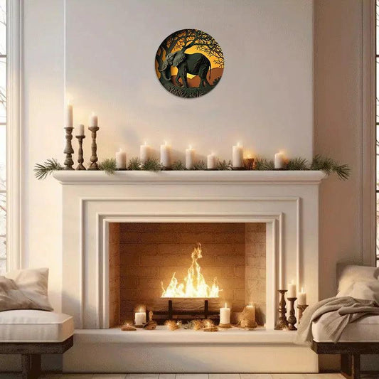 Metal Elephant Wall Decor – Elegant and Versatile Home Accent