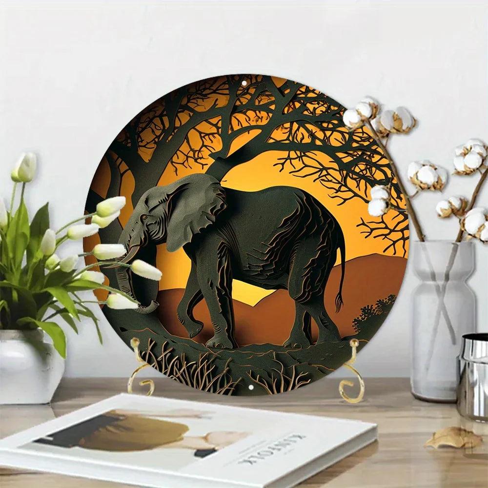 Metal Elephant Wall Decor – Elegant and Versatile Home Accent