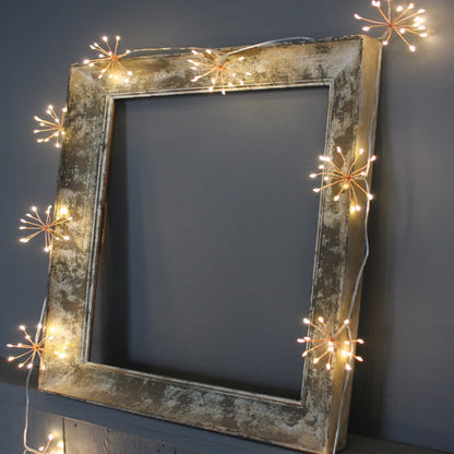 Starburra – Copper Starburst String Lights with Warm White LEDs for Indoor & Outdoor Decoration