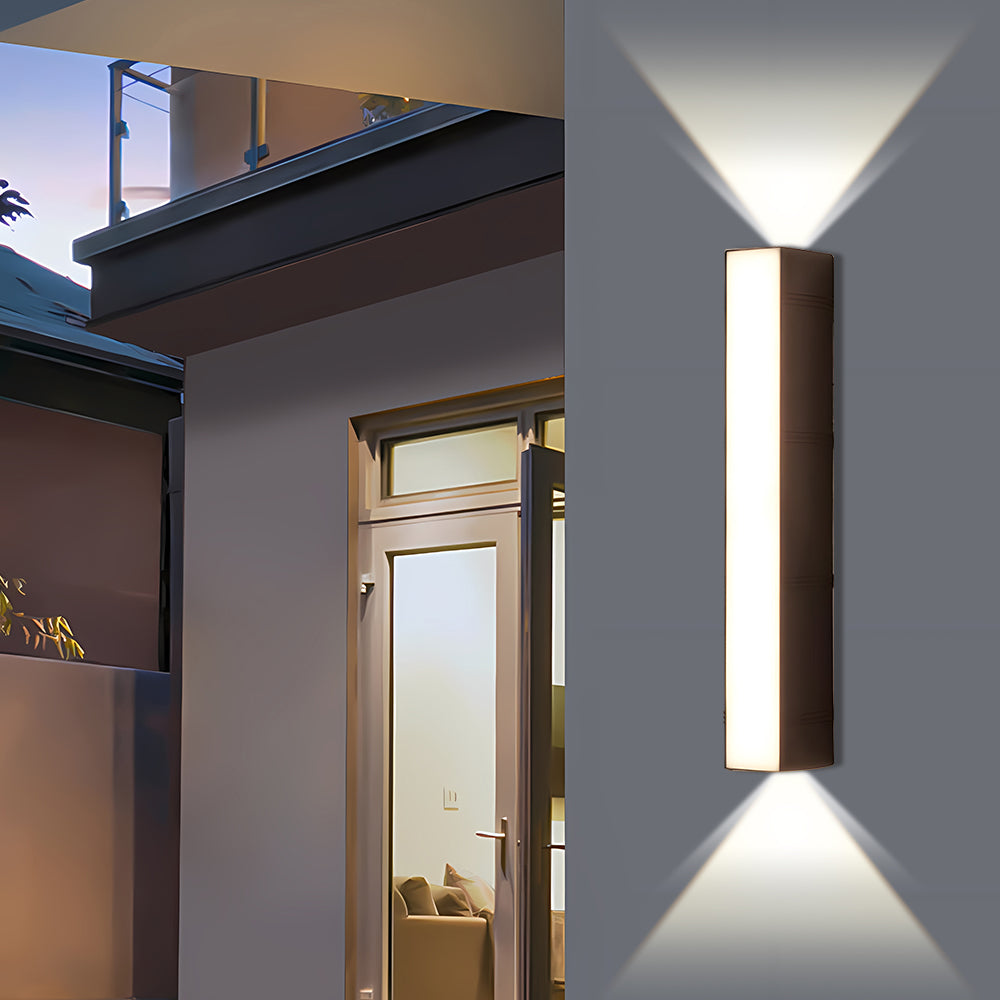 Ultra-Bright Outdoor LED Wall Light – Modern Waterproof Up & Down Design for Garden, Patio & Entryways