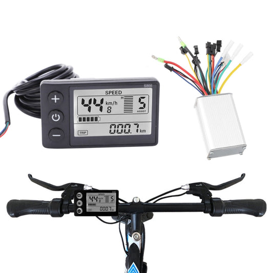 S866 A-Type Universal Electric Bike Dashboard Set | 36V / 48V LCD Display & Controller