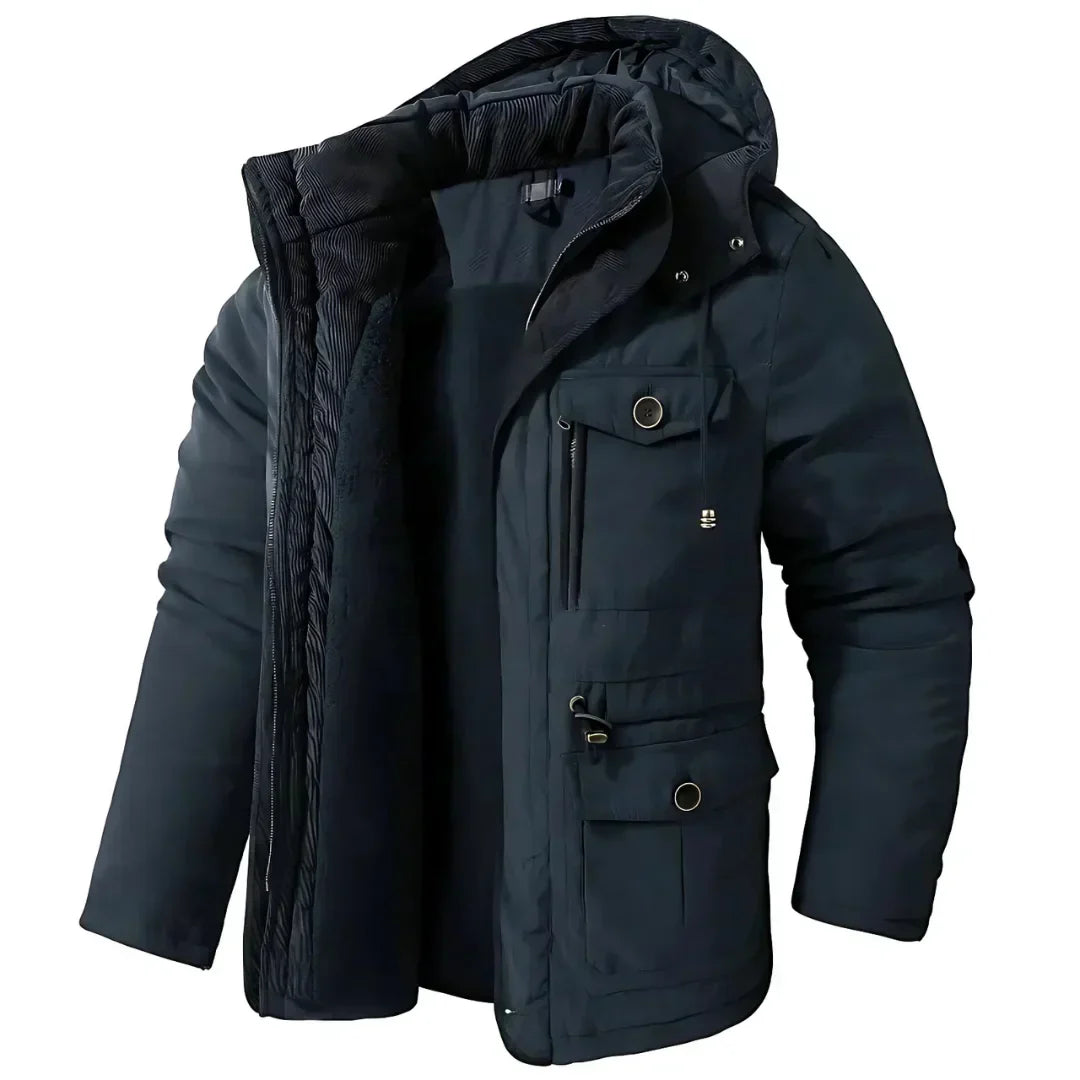 Men’s Warm Winter Coat – Wind & Waterproof Outdoor Jacket for Cold Weather Protection