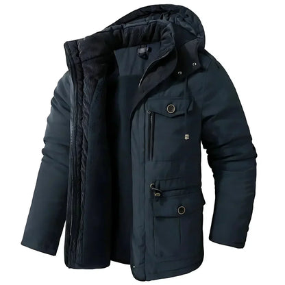 Men’s Warm Winter Coat – Wind & Waterproof Outdoor Jacket for Cold Weather Protection