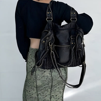 Genuine Leather Shoulder Bag – Elegant & Durable Handbag for Work and Everyday Use
