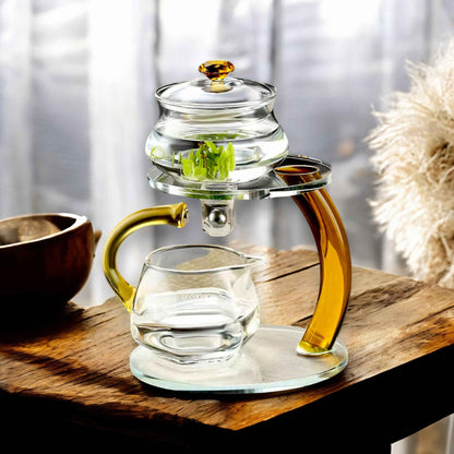 TranquiliTea – Magnetic Glass Infuser Teapot for Enhanced Flavour & Wellness