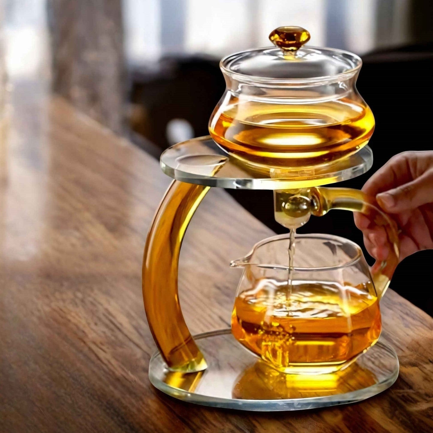 TranquiliTea – Magnetic Glass Infuser Teapot for Enhanced Flavour & Wellness