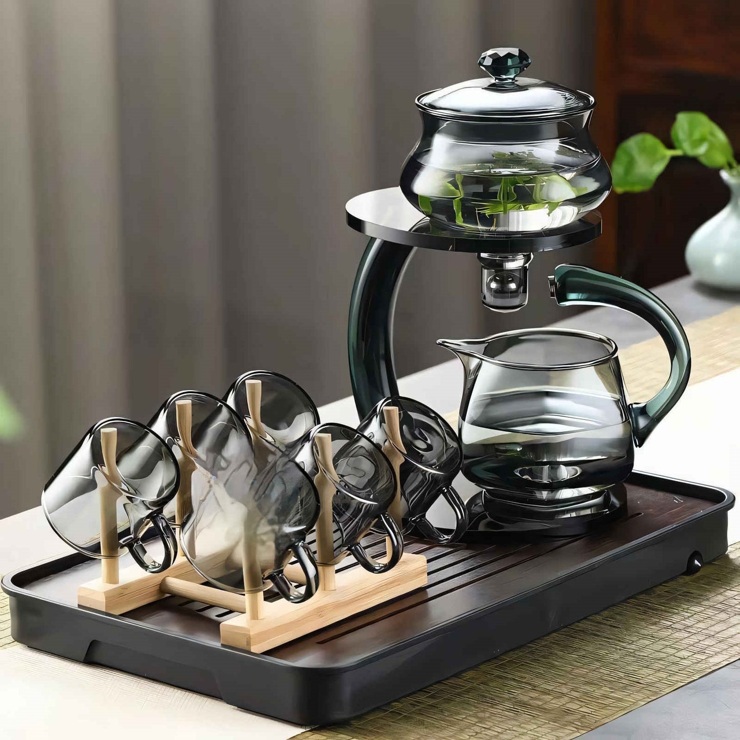 TranquiliTea – Magnetic Glass Infuser Teapot for Enhanced Flavour & Wellness