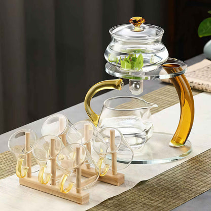 TranquiliTea – Magnetic Glass Infuser Teapot for Enhanced Flavour & Wellness