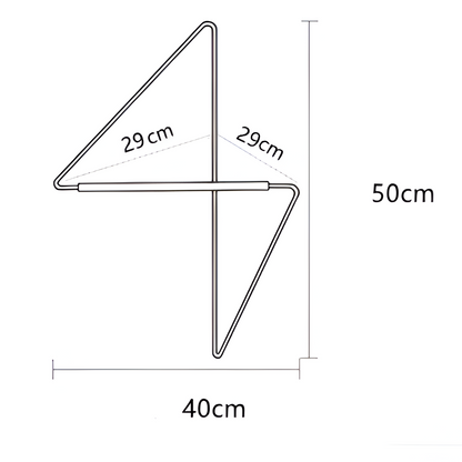 Triad Coat Stand – Geometric Multi-Purpose Metal Wardrobe Rack
