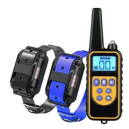 Rechargeable Waterproof Anti-Bark Dog Collar with Remote Control – 500m Range Training Collar