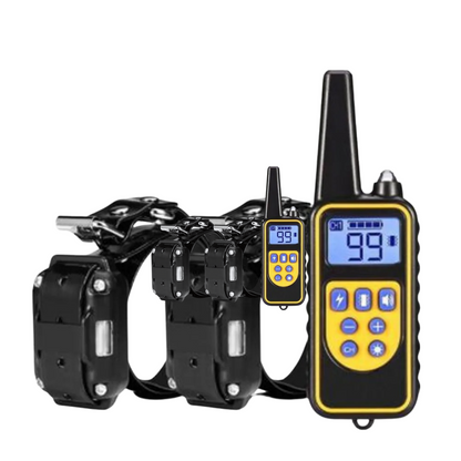 Rechargeable Waterproof Anti-Bark Dog Collar with Remote Control – 500m Range Training Collar