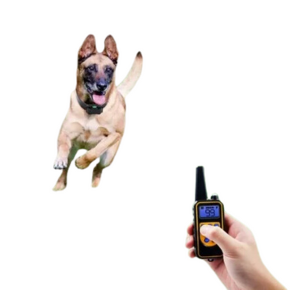 Rechargeable Waterproof Anti-Bark Dog Collar with Remote Control – 500m Range Training Collar