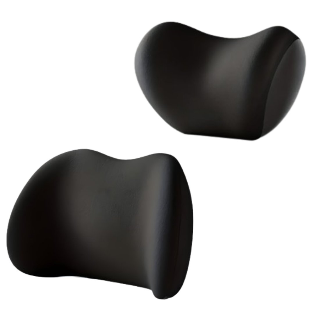 ComfortDrive Car Seat Support Set – Neck & Lumbar Memory Foam