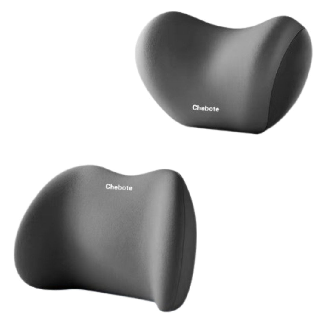 ComfortDrive Car Seat Support Set – Neck & Lumbar Memory Foam