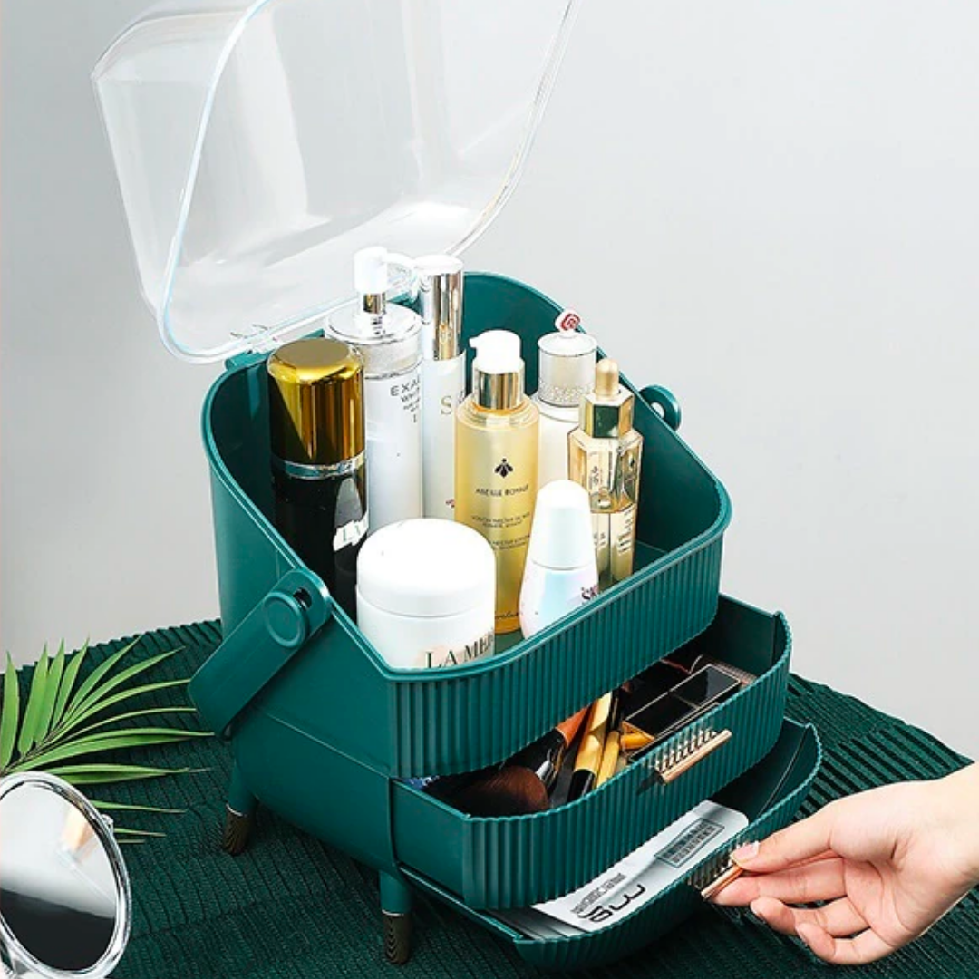 Elegant Makeup Organiser – Stylish Cosmetic Storage with Compartments