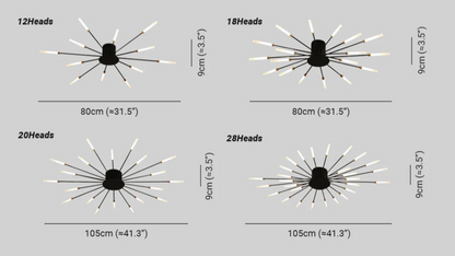 Modern Large LED Ceiling Light – Contemporary Flush Mount Fixture for Living Rooms, Bedrooms & Hotels