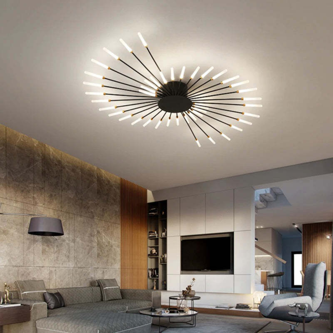 Modern Large LED Ceiling Light – Contemporary Flush Mount Fixture for Living Rooms, Bedrooms & Hotels