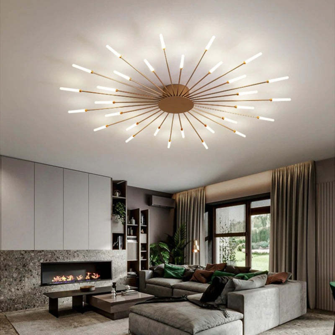 Modern Large LED Ceiling Light – Contemporary Flush Mount Fixture for Living Rooms, Bedrooms & Hotels