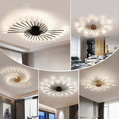 Modern Large LED Ceiling Light – Contemporary Flush Mount Fixture for Living Rooms, Bedrooms & Hotels