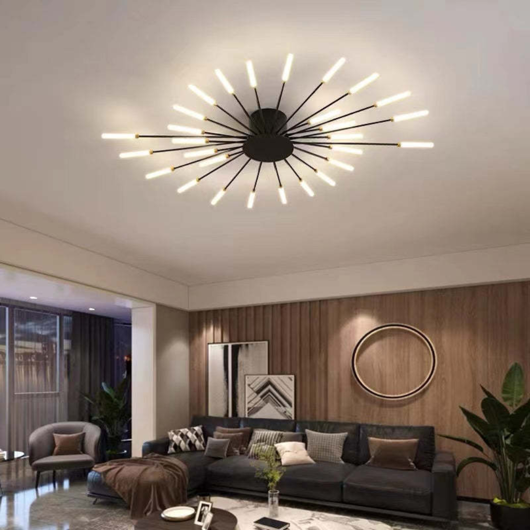 Modern Large LED Ceiling Light – Contemporary Flush Mount Fixture for Living Rooms, Bedrooms & Hotels