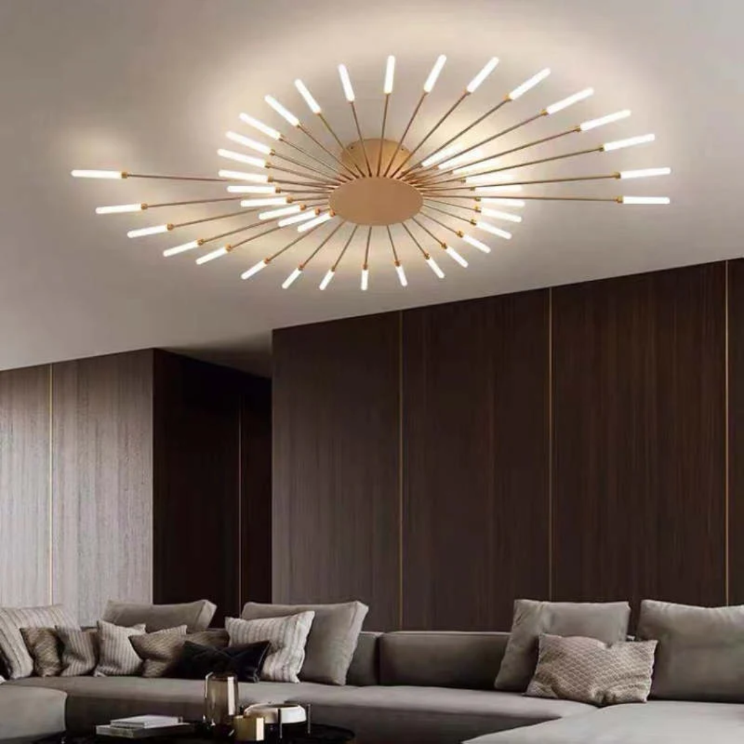 Modern Large LED Ceiling Light – Contemporary Flush Mount Fixture for Living Rooms, Bedrooms & Hotels