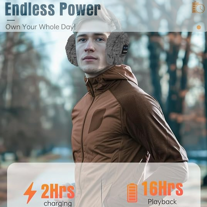 CozyGrooves – Wireless Bluetooth Ear Warmers with HD Sound & Winter Comfort
