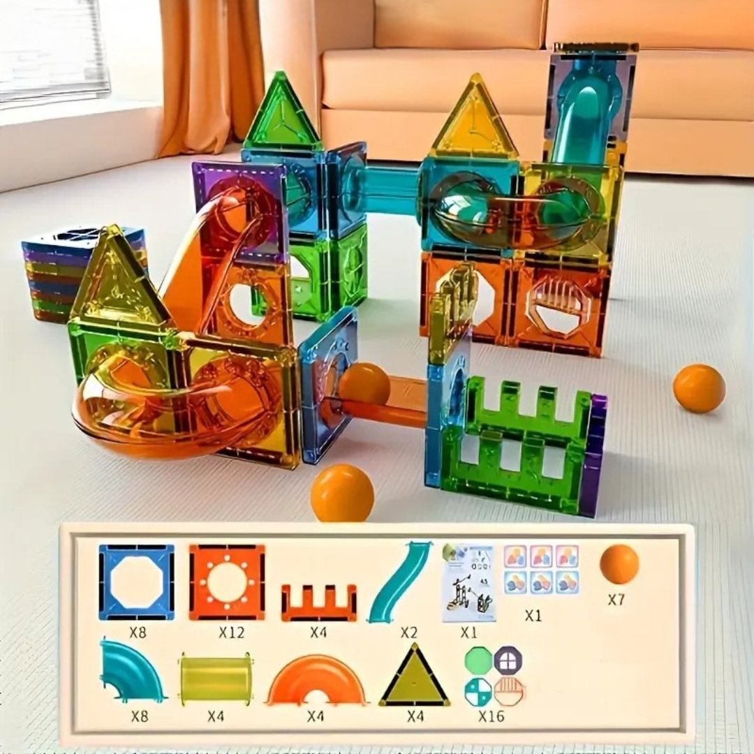 BrightTracks – Magnetic Building Toy with LED (69-Piece Set)