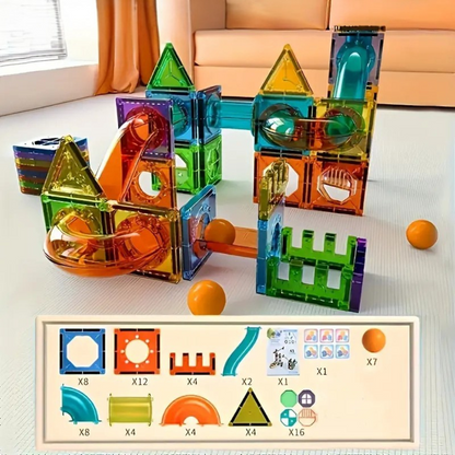 BrightTracks – Magnetic Building Toy with LED (69-Piece Set)