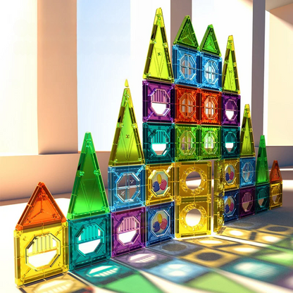 BrightTracks – Magnetic Building Toy with LED (69-Piece Set)